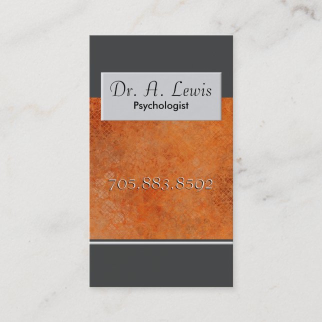 Psychologue et carte de visite Médicale - (Devant)
