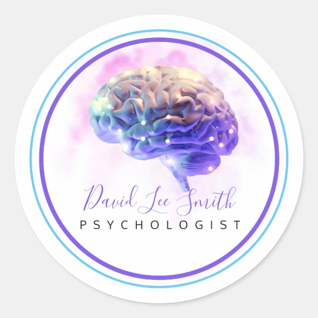 Psychologue / Neurologue Sticker Classic Round (Devant)