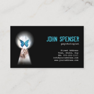 Psychologue Papillon Bleu De La Carte À Clavier
