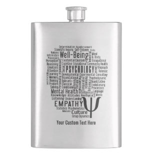 PSYCHOLOGY Word-benutzerdefinierte Flasche Flachmann