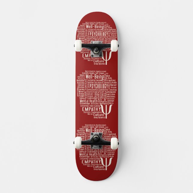 PSYCHOLOGY Word Cloud Skateboards (Vorderseite)