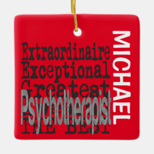 Psychotherapeut Extraordinaire CUSTOM Keramikornament