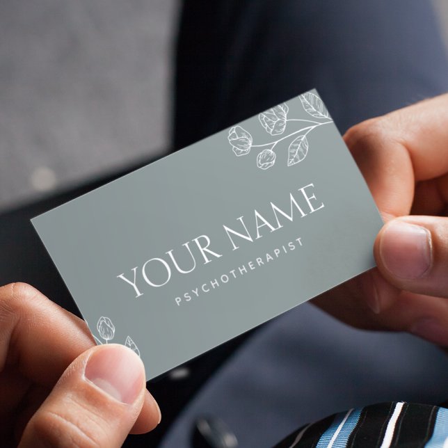 Psychotherapeut Familienberater Minimalistischer B Visitenkarte (Von Creator hochgeladen)
