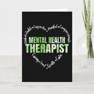 Psychotherapeut/in Herz Wort Karte