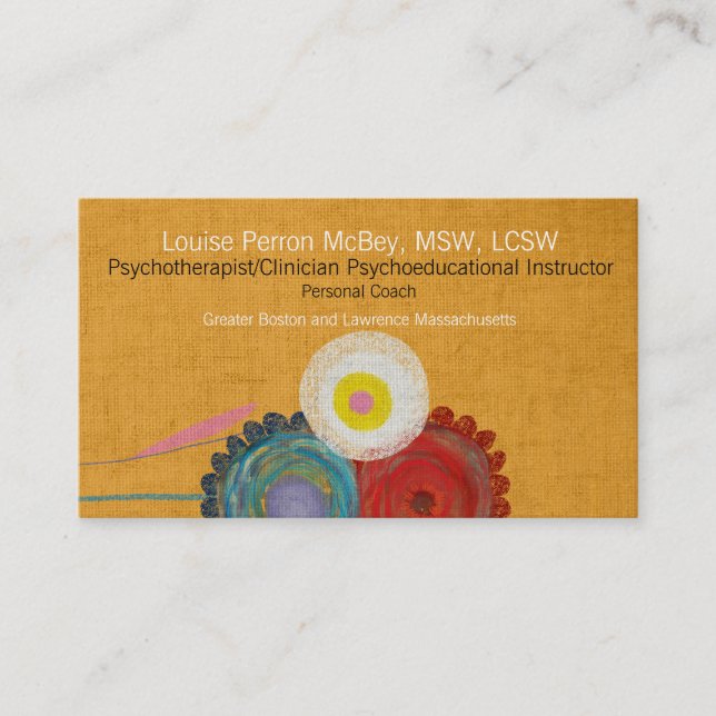 Psychotherapeut Visitenkarte (Vorderseite)