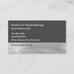 Psychothérapeute moderne Cartes de visite modifiab