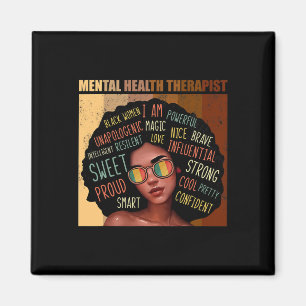 Psychotherapeutin Afro Frauen Schwarze Geschichte Magnet