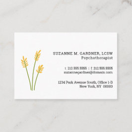 Psychotherapeutin Euro-Blume Visitenkarte