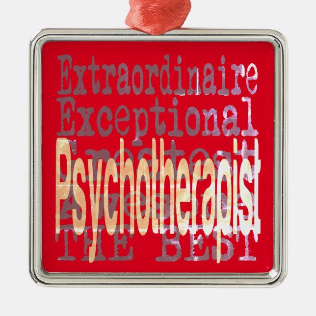 Psychotherapeutin Ornament Aus Metall (Vorne)
