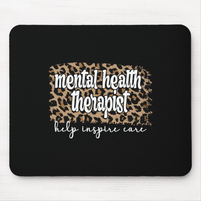 Psychotherapeutin Psychische Gesundheitstherapie Mousepad (Vorne)