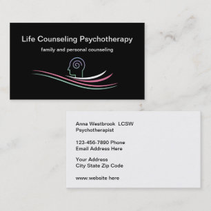 Psychotherapeutische Visitenkarten für psychische  Visitenkarte