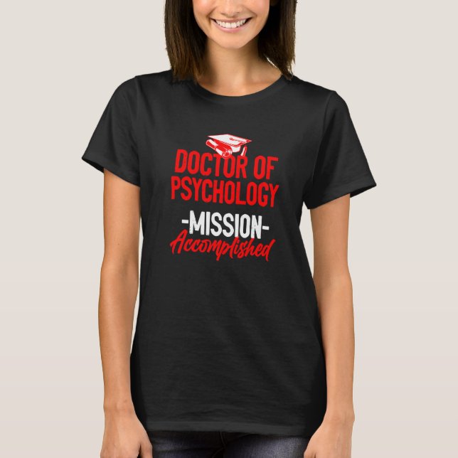 Psychotherapeutischer Doktor Abschluss T-Shirt (Vorderseite)