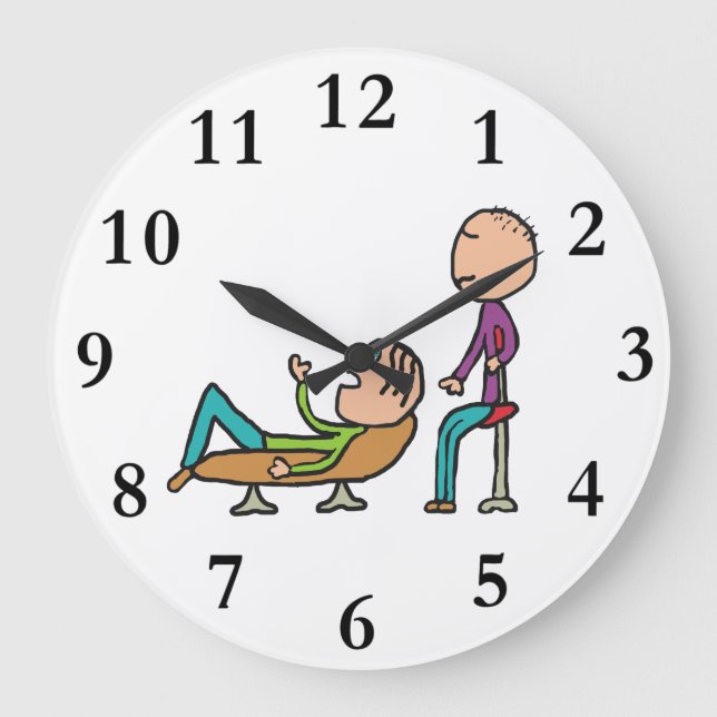 Psychotherapie Beratung und Therapie Große Wanduhr (Vorderseite)