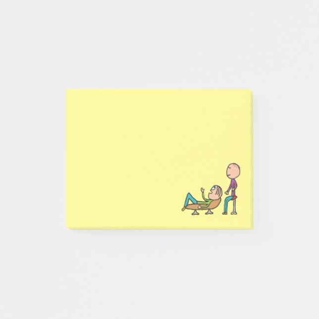 Psychotherapie Beratung und Therapie Post-it Klebezettel (Vorderseite)