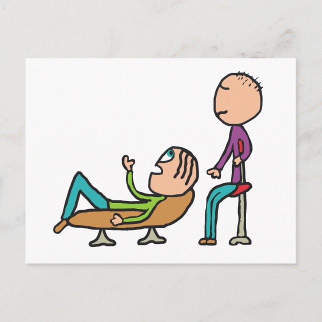 Psychotherapie Beratung und Therapie Postkarte (Vorderseite)