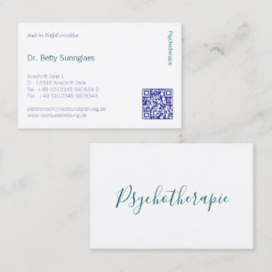 Psychotherapie Psychologie Visitenkarte