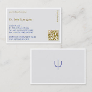 Psychotherapie Psychologie Visitenkarte