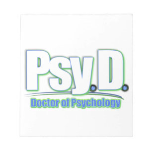 PsyD LOGO2 DOKTOR DER PSYCHOLOGIE Notizblock