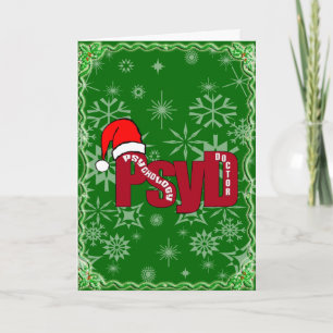 PsyD SANTA DOKTOR DER PSYCHOLOGIE Feiertagskarte