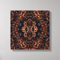 Psyhedelic Fraktal Art Single Canvas Print