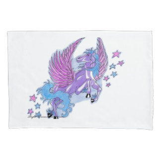 Psyko-Daizie Geflügeltes Einhorn-Kissenbezug Kissenbezug