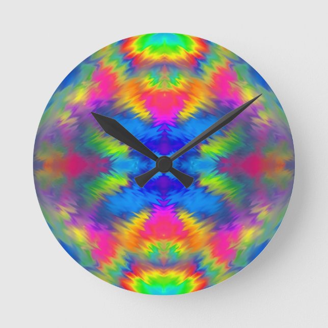 Psyko-Daizie Silver Machine Wanduhr (Vorderseite)