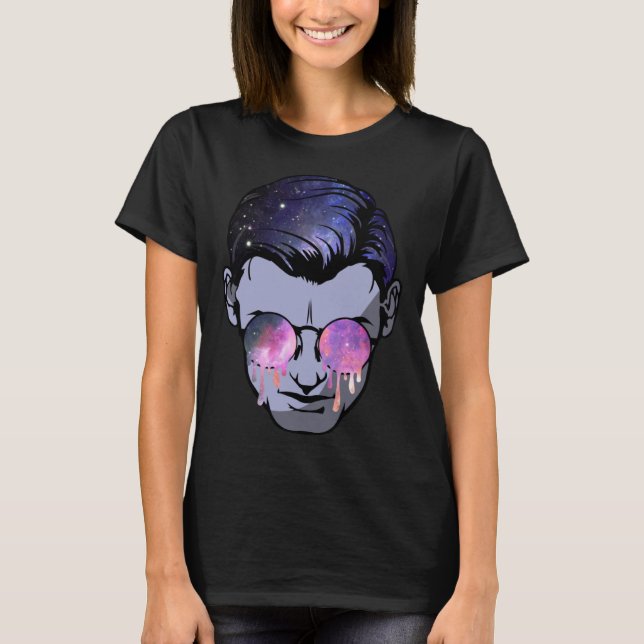 Psytrance Goa Face Magic Mushroom Funky Psychedeli T-Shirt (Vorderseite)