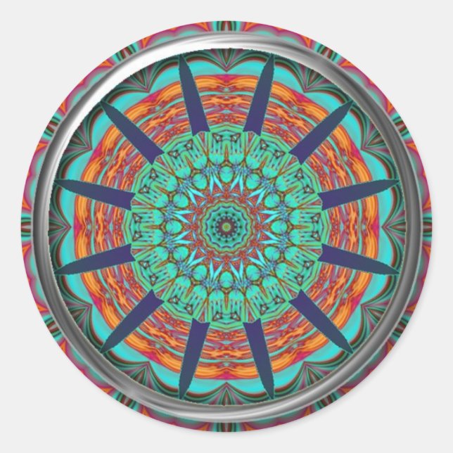 PSYWHEELS-Aufkleber Runder Aufkleber (Vorderseite)