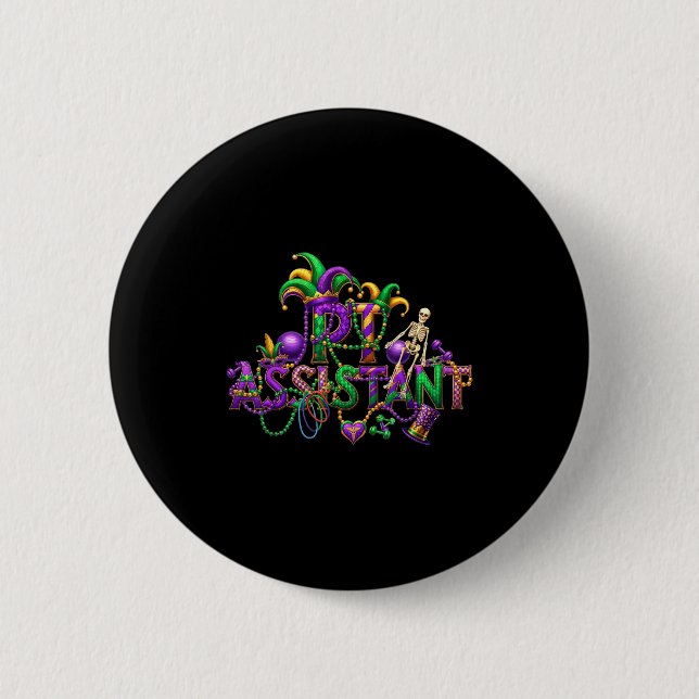 Pt-Assistent Mardi Gras Physiotherapie New Orlea Button (Vorderseite)