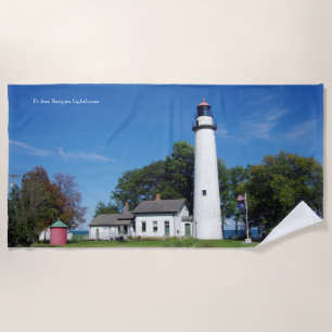 Pt Aux Barques Lighthouse Strandtuch
