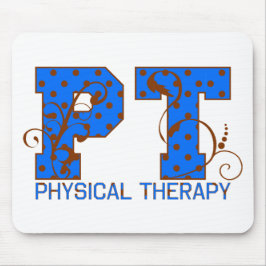 pt braune Polka-Punkte Mousepad