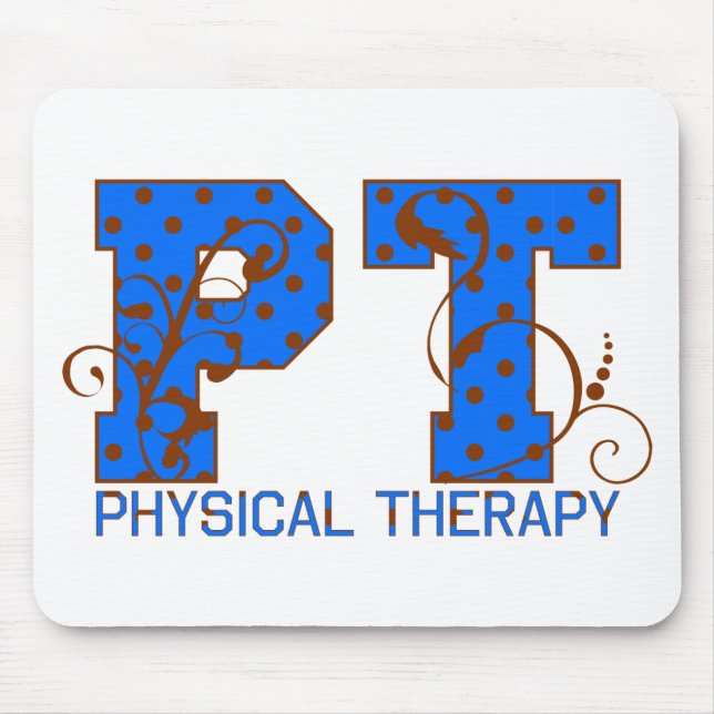 pt braune Polka-Punkte Mousepad (Vorne)