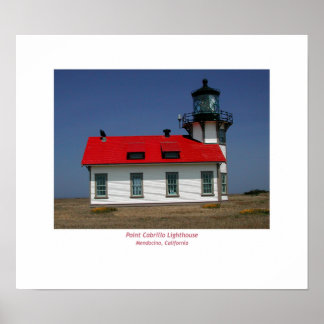 Pt. Cabrillo Lighthouse, Mendocino, CA Poster