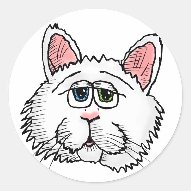 PT der Qat-Sticker Runder Aufkleber (Vorderseite)