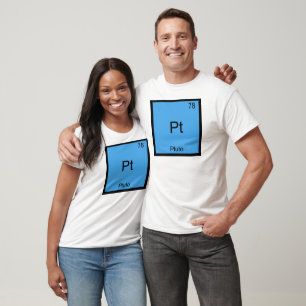 Pt - Pluton T-Shirt Symbole de Chimie Drôle