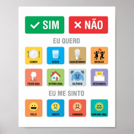 PT-PT Autismus AAC PECS Mitteilung zur Meldung 01 Poster