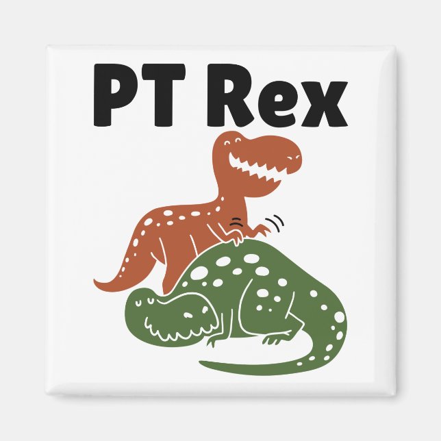 PT Rex Physical Therapist Magnet (Vorne)