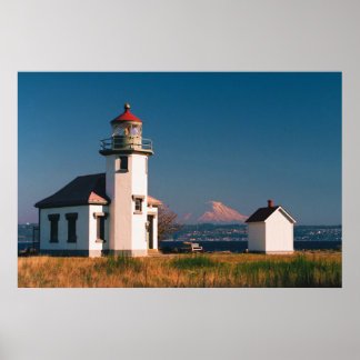Pt Robinson Light House, Maury Island, Washington Poster