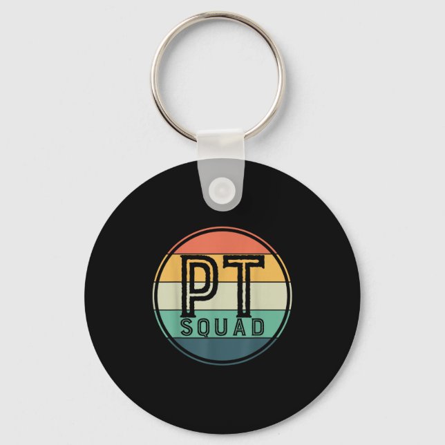 Pt Squad Retro Physical Therapy  Schlüsselanhänger (Vorderseite)