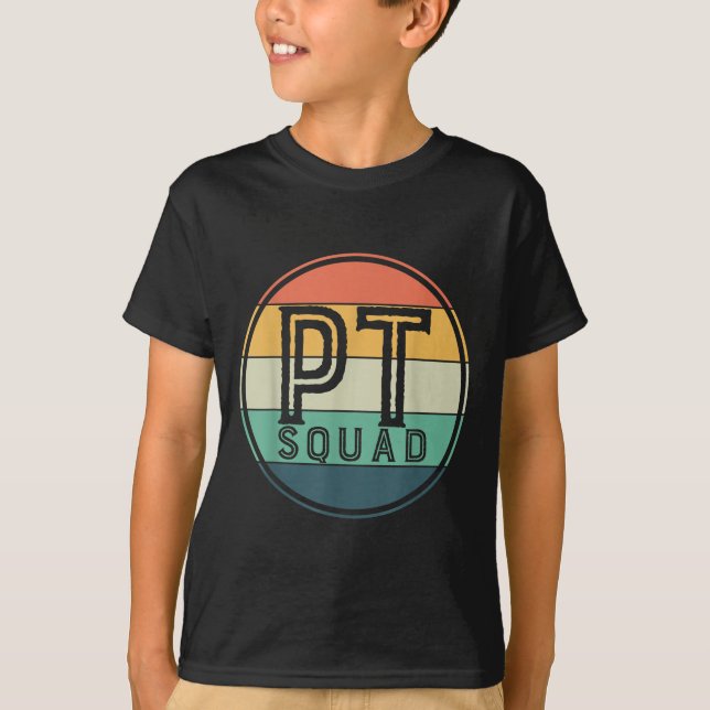 Pt Squad Retro Physiotherapie  T-Shirt (Vorderseite)