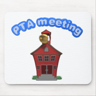 PTA Meeting School Gebäude Parteichin Lehrer Assoc Mousepad