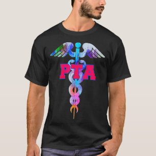 PTA Physiotherapeut Assistant Caduceus Novelty T-Shirt