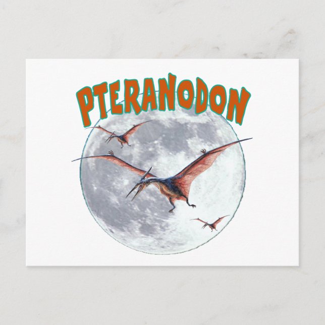Pteranodon-Dinosaurier Postkarte (Vorderseite)