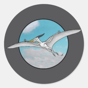 Pteranodon Runder Aufkleber