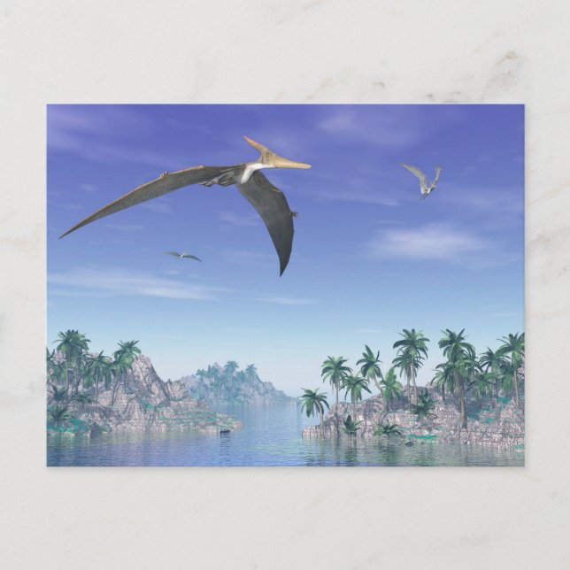 Pteranodon-Vögel - 3D-Rendering Postkarte (Vorderseite)