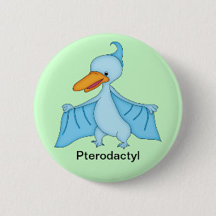Pterodactyl-Dinosaurier Button