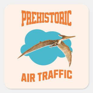 Pterodactyl Dinosaurier Quadratischer Aufkleber