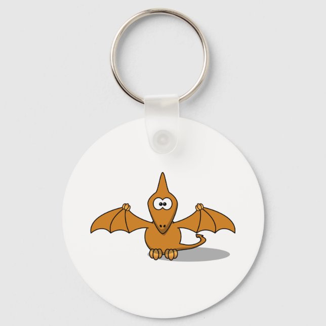 Pterodactyl Toony Art Schlüsselanhänger (Vorderseite)