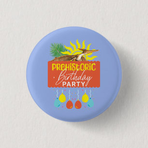 Pterodactyl-Urzeit-Geburtstagsfeier Button
