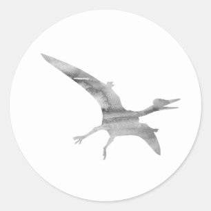 Pterodactylus Dinosaur Party Danke Stickers